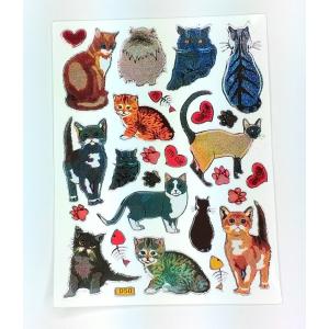 キラキラシール ネコ 猫 ★★の商品画像