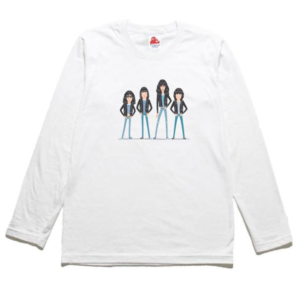 ラモーンズ Ramones　音楽Tシャツ ロックTシャツ バンドTシャツ 長袖Tシャツ ロングスリー...