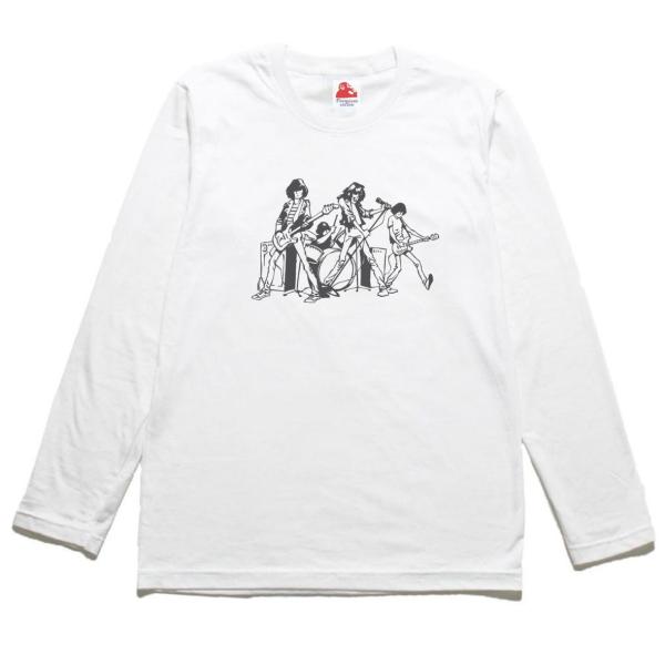 ラモーンズ Ramones　音楽Tシャツ ロックTシャツ バンドTシャツ 長袖Tシャツ ロングスリー...
