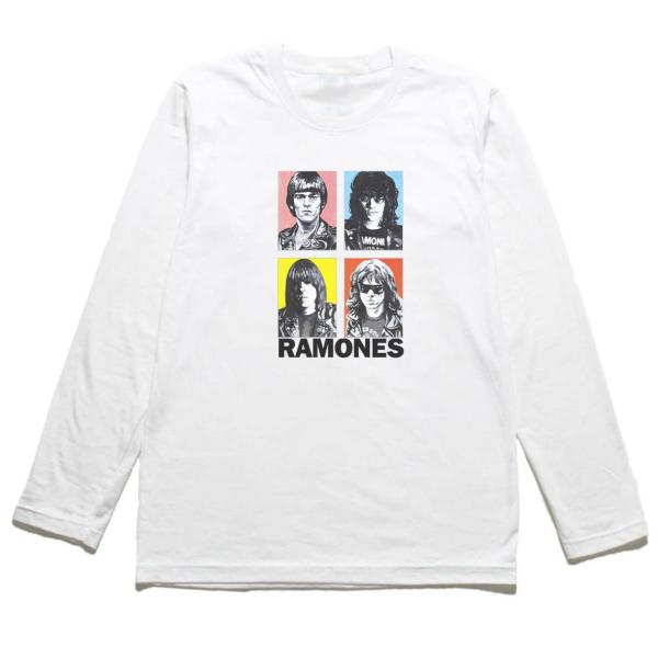 ラモーンズ RAMONES　音楽Tシャツ ロックTシャツ バンドTシャツ 長袖Tシャツ ロングスリー...