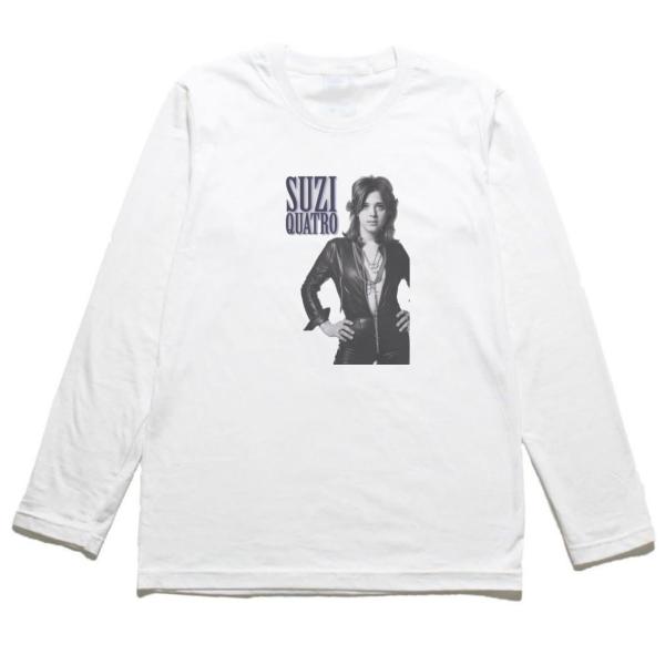 SUZI QUATRO  スージー クアトロ　音楽Tシャツ ロックTシャツ バンドTシャツ 長袖Tシ...