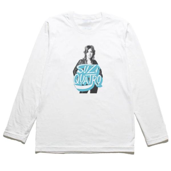 SUZI QUATRO  スージー クアトロ　音楽Tシャツ ロックTシャツ バンドTシャツ 長袖Tシ...