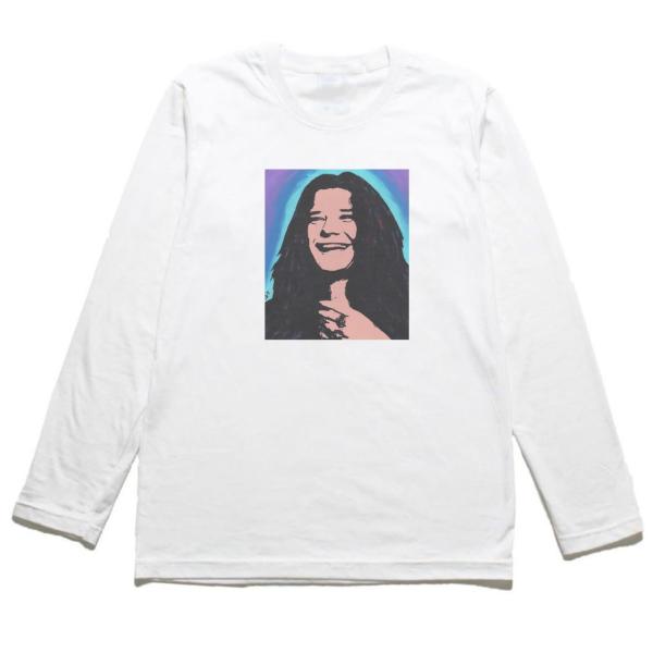 ジャニス ジョプリン Janis Joplin　音楽Tシャツ ロックTシャツ バンドTシャツ 長袖T...
