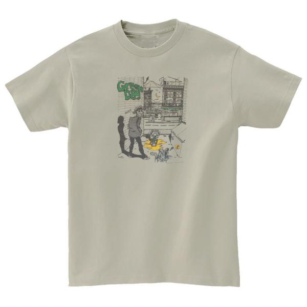 グリーン デイ  Green Day　音楽Tシャツ ロックTシャツ バンドTシャツ　シルバーグレー