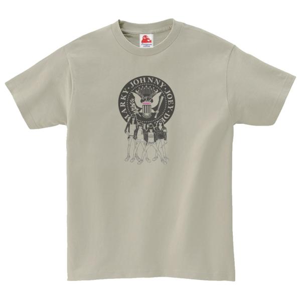 ラモーンズ Ramones　音楽Tシャツ ロックTシャツ バンドTシャツ　シルバーグレー