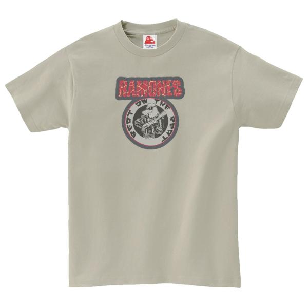 ラモーンズ  Ramones　音楽Tシャツ ロックTシャツ バンドTシャツ　シルバーグレー