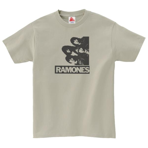 ラモーンズ  Ramones　音楽Tシャツ ロックTシャツ バンドTシャツ　シルバーグレー