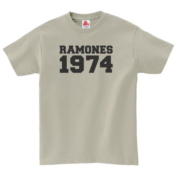 ラモーンズ　 Ramones　音楽Tシャツ ロックTシャツ バンドTシャツ　シルバーグレー