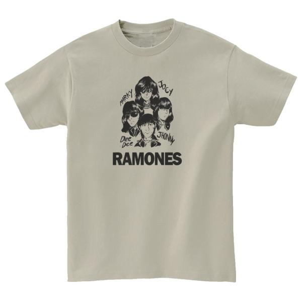 ラモーンズ  Ramones　音楽Tシャツ ロックTシャツ バンドTシャツ　シルバーグレー