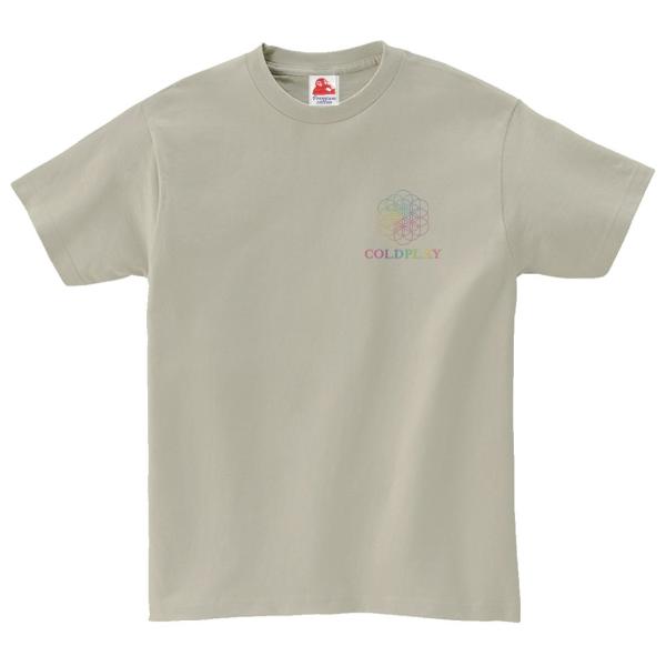 コールドプレイ Coldplay　音楽Tシャツ ロックTシャツ バンドTシャツ　シルバーグレー