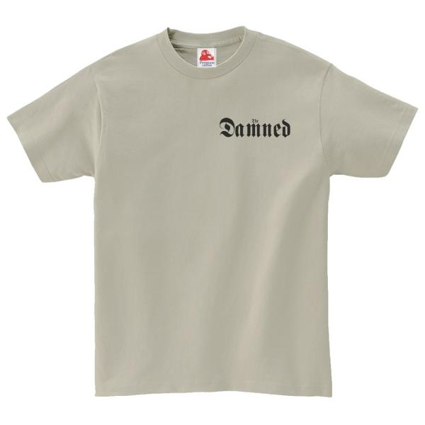 ダムド  The Damned　音楽Tシャツ ロックTシャツ バンドTシャツ　シルバーグレー