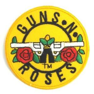 アイロンワッペン 　ロック　バンド　音楽（バンド）　ワッペン　刺繍ワッペン　GUNS&apos;N&apos;ROSES...