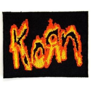 アイロンワッペン 　ロック　バンド　音楽（バンド）　ワッペン　刺繍ワッペン　KORN　アイロンで貼れ...