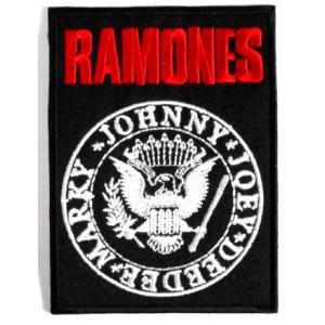 アイロンワッペン 　ロック　バンド　音楽（バンド）　ワッペン　刺繍ワッペン　RAMONES　アイロン...