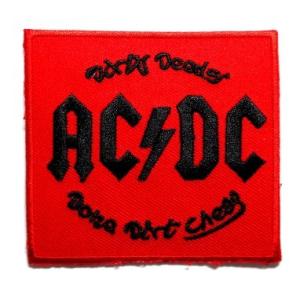 アイロンワッペン 　ロック　バンド　音楽（バンド）　ワッペン　刺繍ワッペン　AC/DC　アイロンで貼れるワッペン｜shinseitech