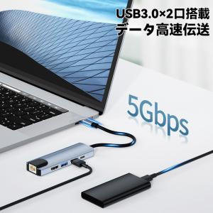 5in1 ハブ ドッキングステーション Lan...の詳細画像4