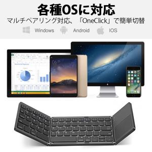 キーボード Bluetooth 折り畳み マル...の詳細画像1
