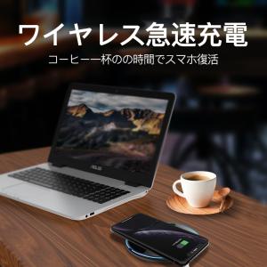 ワイヤレス 充電器 iPhone Qi 15W...の詳細画像1