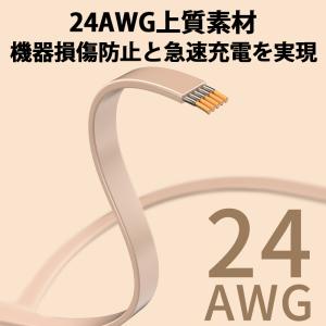 100W 巻き取り 3in1 充電ケーブル 急...の詳細画像5