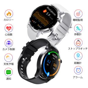 スマートウォッチ 日本製センサー 通話機能 血...の詳細画像2
