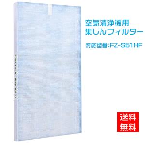 【全て日本国内発送】シャープ FZ-S51HF 集じんフィルター 制菌HEPAフィルター fz-s51hf sharp空気清浄機  交換用フィルター 互換品(1枚入り)