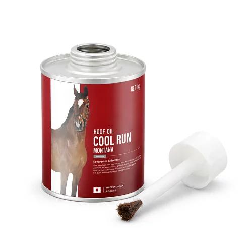 【 1kg(刷毛付ネジ口缶) 】HO HOOF OIL / フーフオイル / クールラン / モンタ...
