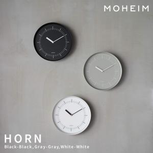 MOHEIM HORN モヘイム 時計 ホーン 壁掛け ウォールクロック シンプル おしゃれ MUTE｜shinwashop