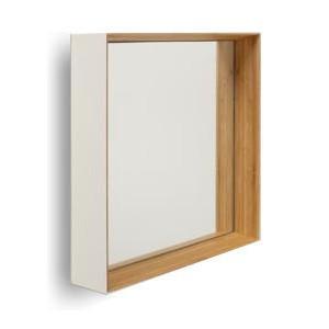 TEORI テオリ ZERO ゼロ KAKU 角 乳白色・黒色 TW-ZKW 鏡 カガミ 竹無垢 日...