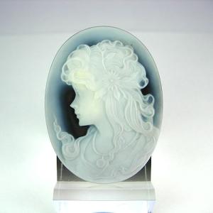 特大 シェルカメオ 手彫り 60×79mm ジュエリールース df451