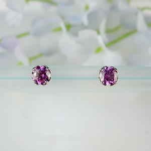 MARE(マーレ) SWAROVSKI Fancy Purple 4×4mm ピアス mt189｜shinwastore