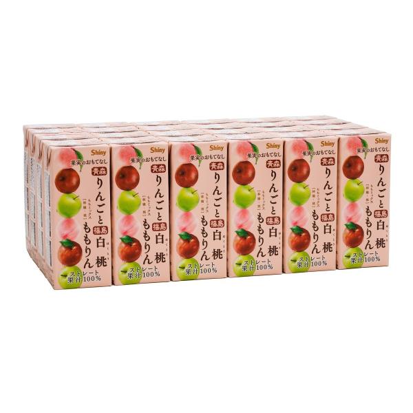 青森 シャイニー アップルジュース 果実のおもてなし ももりん 200ml×24本