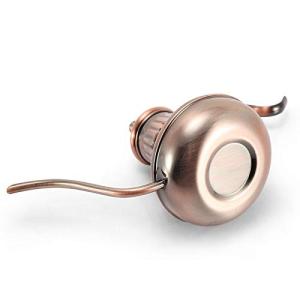 LULAA コーヒー ドリップポット ドリップ ケトル ステンレス 細口 軽量 蓋付き コーヒー 紅茶 銅メッキ 420ML 復古 おしゃれ