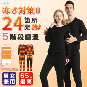 電熱ベスト 日本製繊維ヒーター 前後独立温度設定...の商品画像