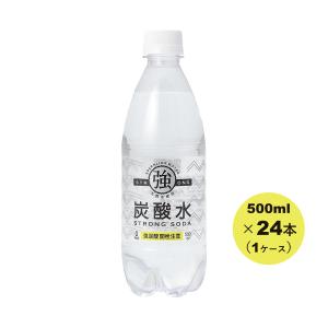 友桝 強炭酸水 500ml 1ケース (24本) PET