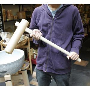 特選国産品 欅 (けやき) 餅つき 杵 4.0寸 (大) 日本製 プロ仕様 男性