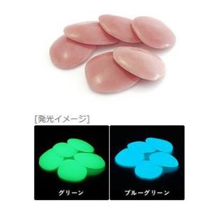 蓄光石 光る石 セレネストーン（大）ライトオレンジ 1kg : 建築金物