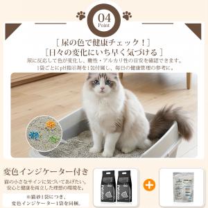 猫砂 鉱物系 変色ベントナイト ネコ砂 1袋 ...の詳細画像4