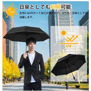 折りたたみ傘 メンズ 軽量【10本骨12本骨追...の詳細画像2