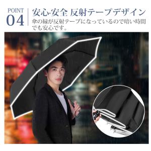 折りたたみ傘 自動開閉 形状記憶 メンズ 3秒...の詳細画像3