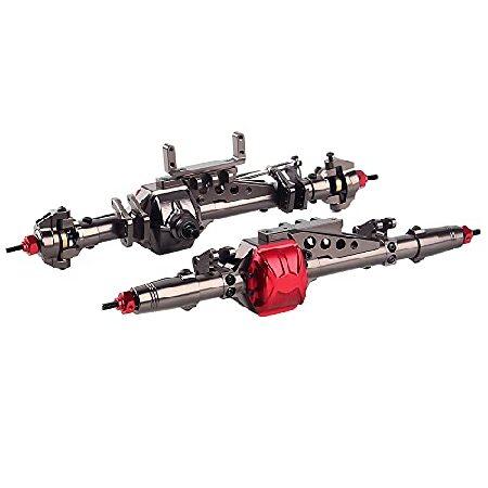 INJORA Complete Metal RC Car Front Rear Axle for 1...