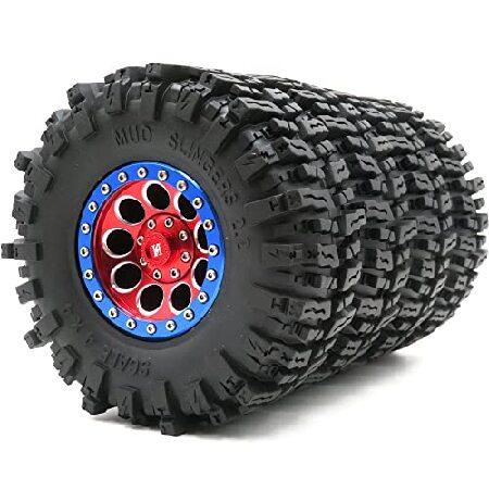 4pcs RC 2.2 Mud Slingers Tires Soft Super Grip Cra...