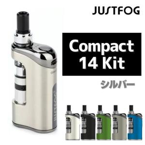 【日本語説明書付き】電子タバコ 人気 Justfog Compact 14 Kit スターターキット ジャストフォグ VAPE ベイプ 本体 コンパクト 水蒸気タバコ シーシャ シルバー