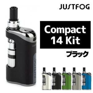 【日本語説明書付き】電子タバコ 人気 Justfog Compact 14 Kit スターターキット ジャストフォグ たばこ VAPE ベイプ 禁煙グッズ コンパクト 水蒸気 ブラック ラ