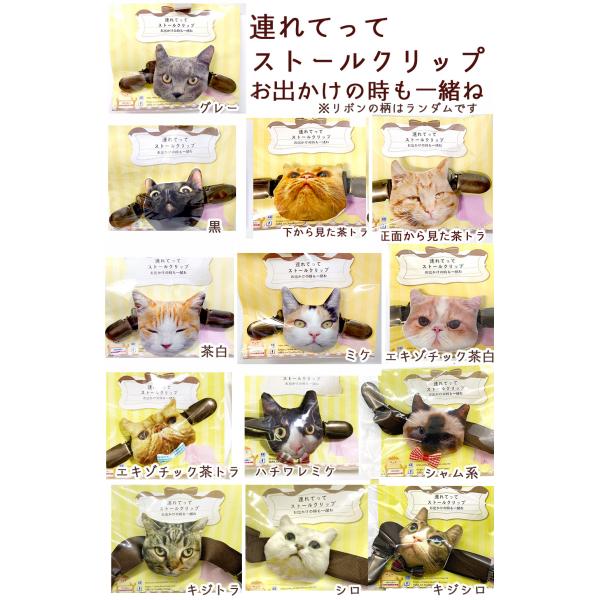 連れてってストールクリップ　お出かけの時も一緒ね【同梱B】