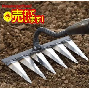レーキ 草刈りレーキ ガーデンレーキ 熊手 金属製 除草