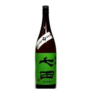 日本酒 七田 六割五分磨き 純米 無濾過 生酒 1800ml(緑ラベル) − 天山酒造