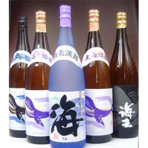 芋焼酎セット 海・海王・くじらのボトル・くじらのボトル綾紫白麹・くじらのボトル綾紫黒麹 1800ml...