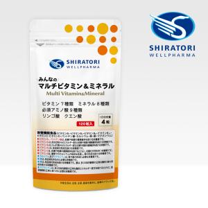 みんなのマルチビタミン＆ミネラル 30日分 サプリメント 栄養機能食品 ビタミン7種類 ミネラル8種類 必須アミノ酸9種類 リンゴ酸 クエン酸 国内GMP認定工場製造