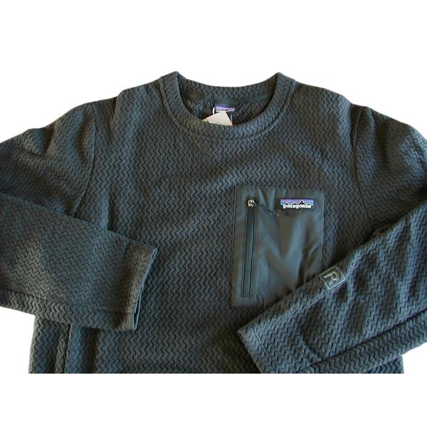 【未使用S】 パタゴニア Ｍ’s R1 エア・クルー ■ patagonia Black (BLK)