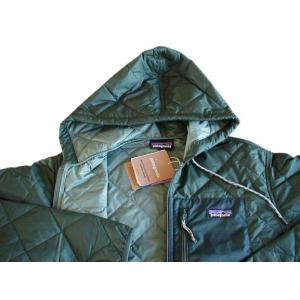 ■未使用■【新品M】パタゴニア M’s ダイアモンド・キルテッド・ボマー・フーディ ■ patagonia Pinyon Green (PIGN) ■｜shiretoko